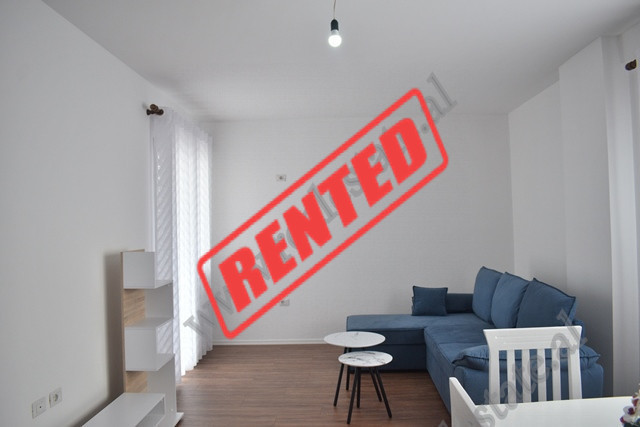 Apartament 1+1 per qira prane rrethrrotullimit te Saukut te Vjeter, ne rrugen Xhebrahimet ne Tirane.